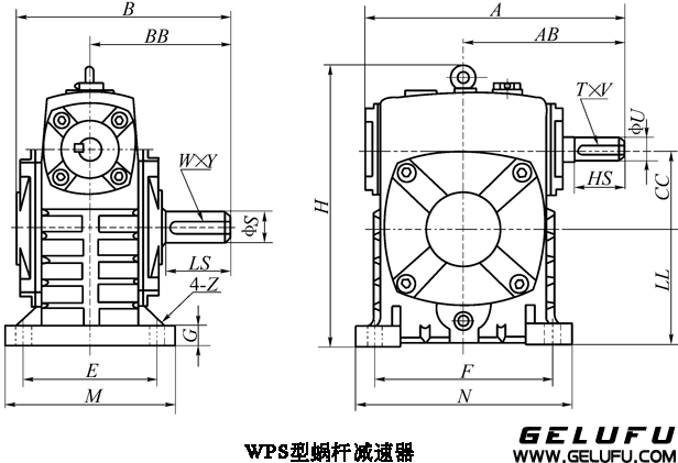 WP、WD型蜗杆减速机